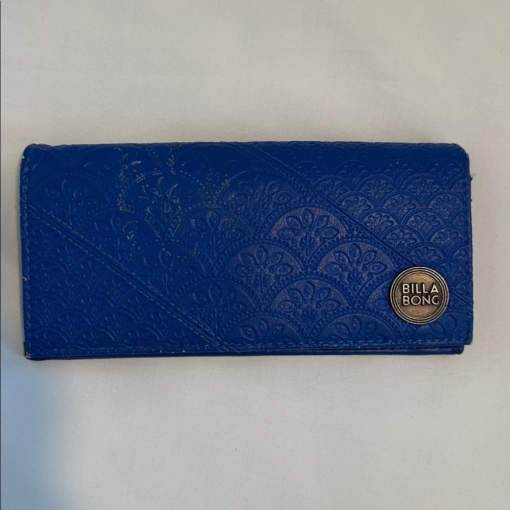 Billabong Royal Blue Embossed Clutch